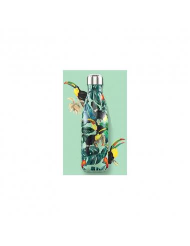 BOTELLA ACERO INOXIDABLE TROPICAL TUCAN 260 ML CHILLY´S
