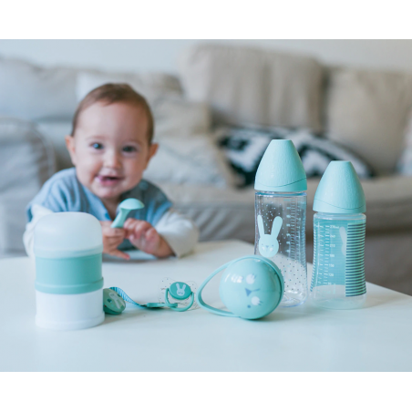 SUAVINEX Cuchara de Silicona para Bebé Azul Máxima Calidad para tu Bebé